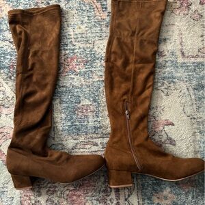 Stylish Brown Over the Knee Boots